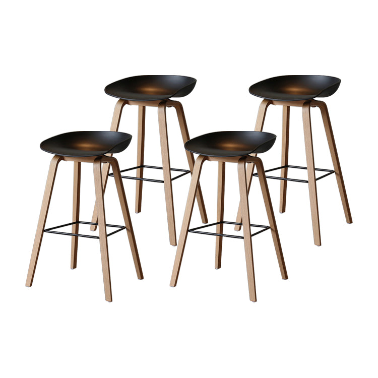 Sgabello da bar per interni con sgabello in legno massiccio contemporaneo con corda per cucina