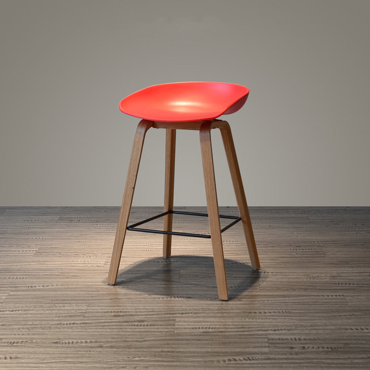 Sgabello da bar per interni con sgabello in legno massiccio contemporaneo con corda per cucina