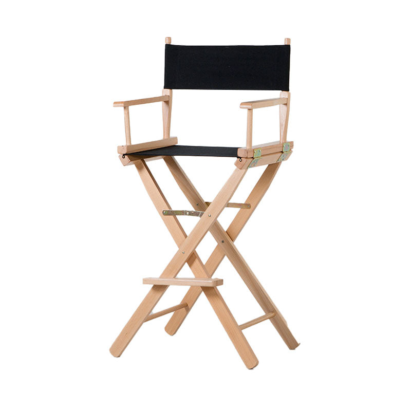 Industrial Wood 30-inch Barstools Cloth Seats Folding Counter Stool with 4 Legs