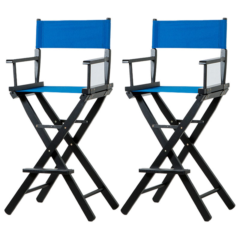 Industrial Wood 30-inch Barstools Cloth Seats Folding Counter Stool with 4 Legs