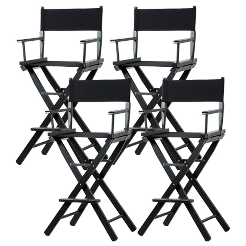 Industrial Wood 30-inch Barstools Cloth Seats Folding Counter Stool with 4 Legs