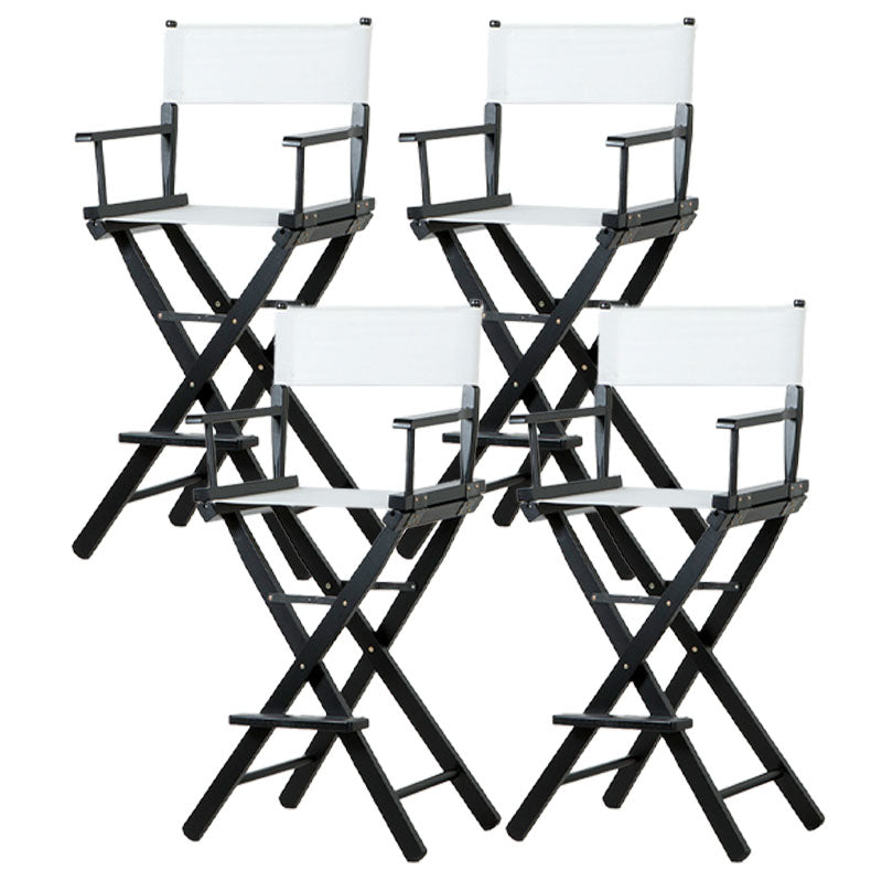 Industrial Wood 30-inch Barstools Cloth Seats Folding Counter Stool with 4 Legs