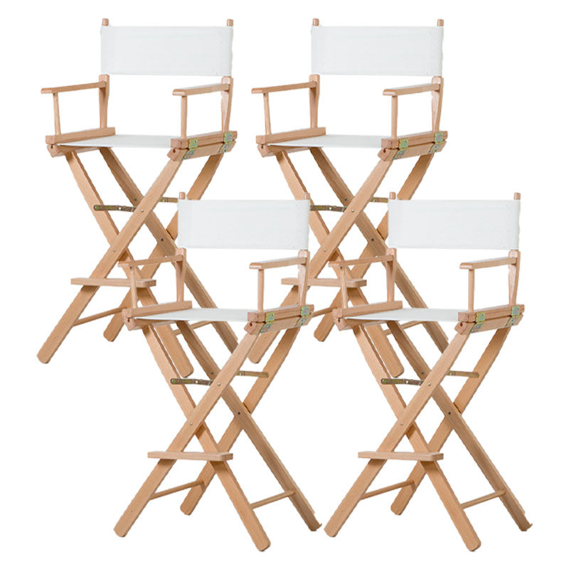 Industrial Wood 30-inch Barstools Cloth Seats Folding Counter Stool with 4 Legs