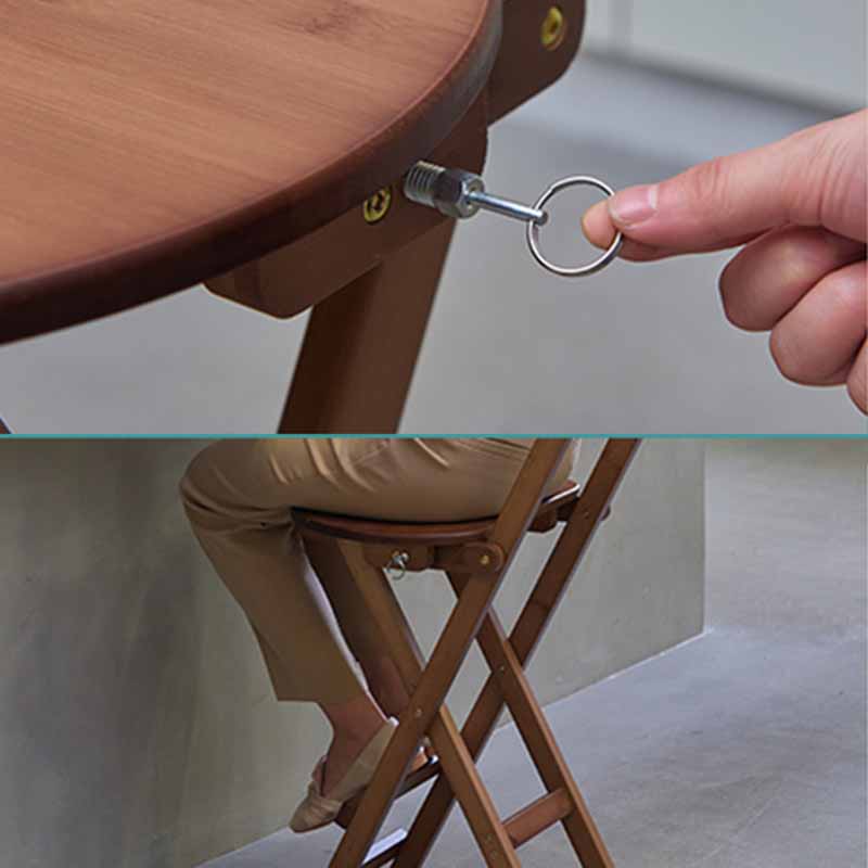 Taburetes de bar con respaldo de madera sin brazos de estilo nórdico, taburetes plegables para mostrador, 1 pieza