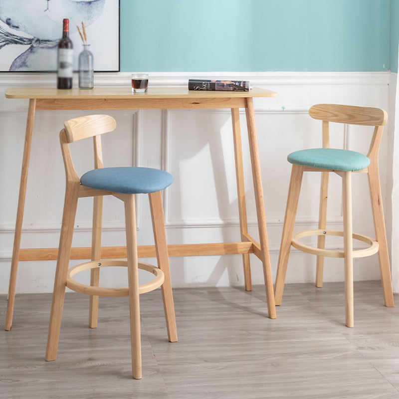Nordisches Holz einfacher Barhocker 28 "H Indoor Tallhocker mit Polster