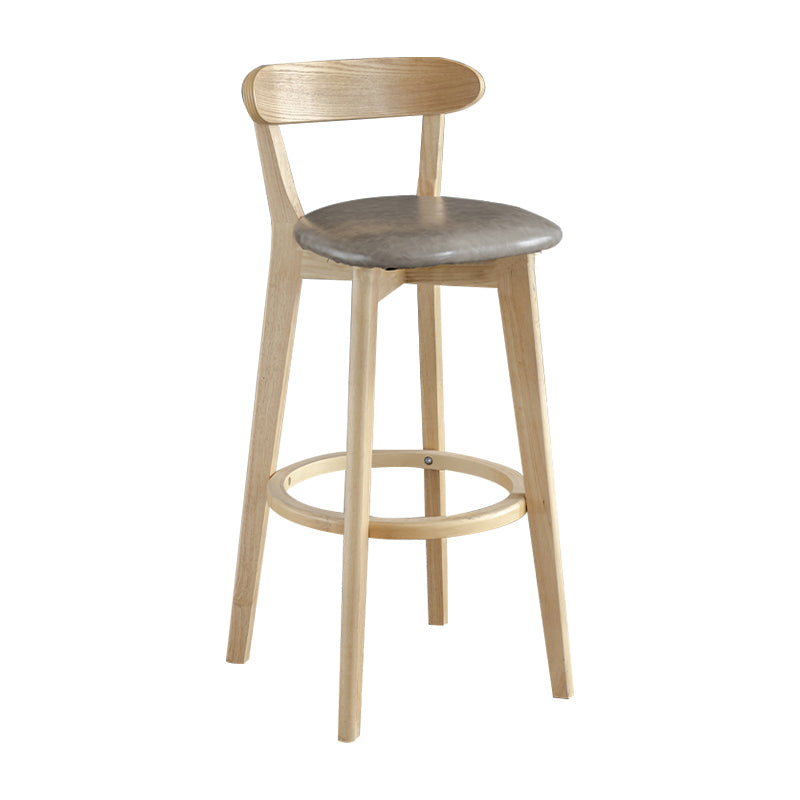 Nordisches Holz einfacher Barhocker 28 "H Indoor Tallhocker mit Polster