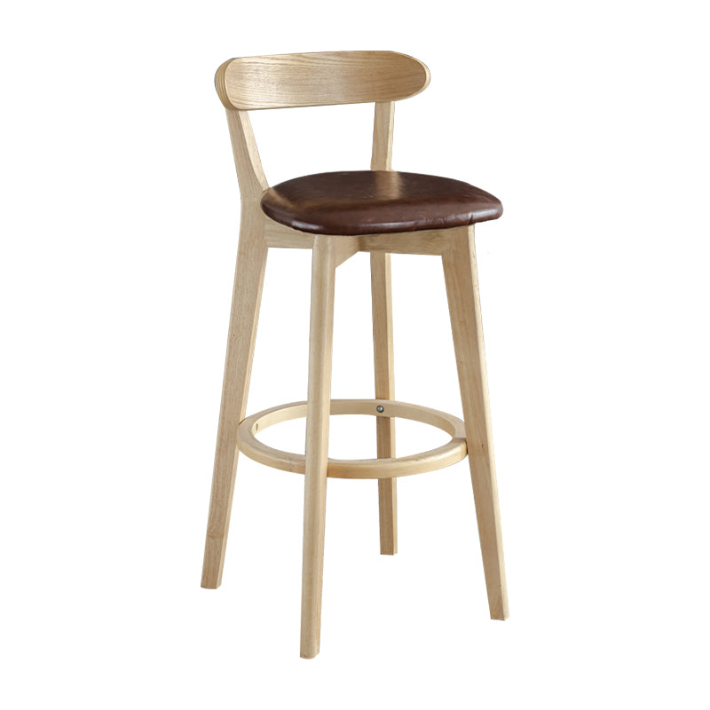 Nordisches Holz einfacher Barhocker 28 "H Indoor Tallhocker mit Polster