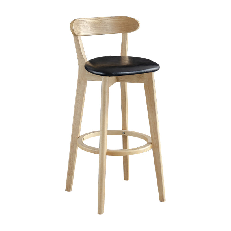 Nordisches Holz einfacher Barhocker 28 "H Indoor Tallhocker mit Polster