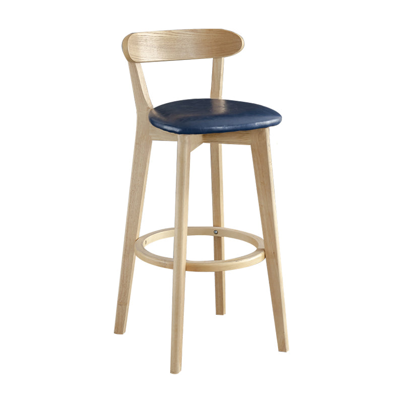 Nordisches Holz einfacher Barhocker 28 "H Indoor Tallhocker mit Polster