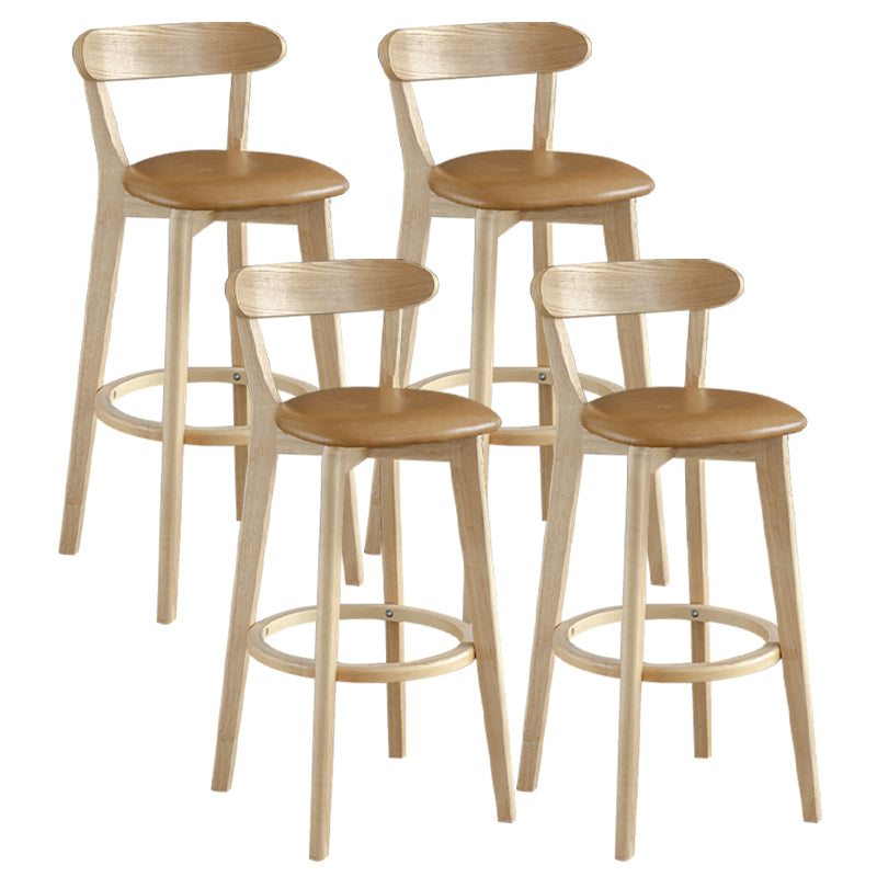 Nordisches Holz einfacher Barhocker 28 "H Indoor Tallhocker mit Polster