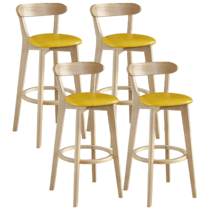 Nordisches Holz einfacher Barhocker 28 "H Indoor Tallhocker mit Polster