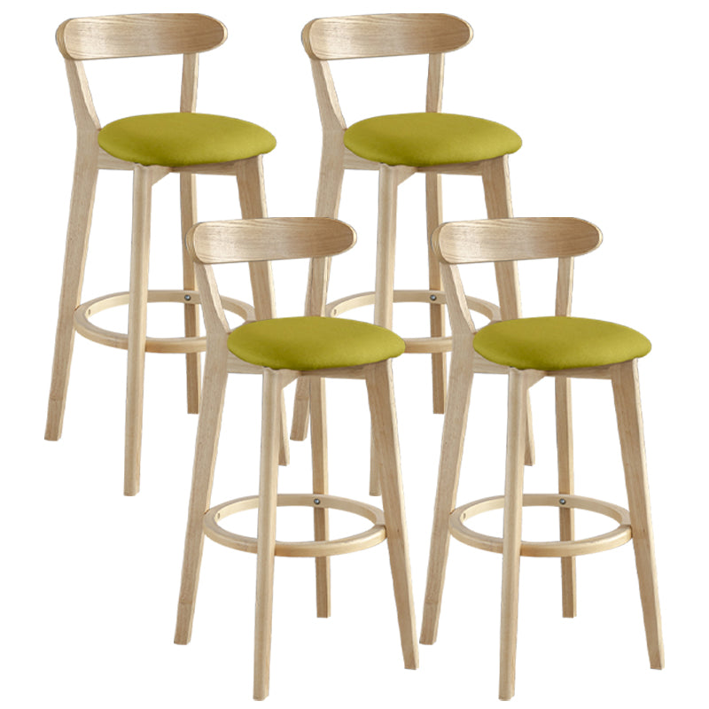 Nordisches Holz einfacher Barhocker 28 "H Indoor Tallhocker mit Polster
