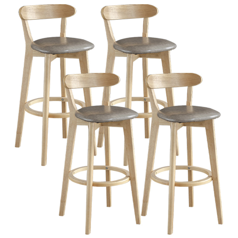 Nordisches Holz einfacher Barhocker 28 "H Indoor Tallhocker mit Polster