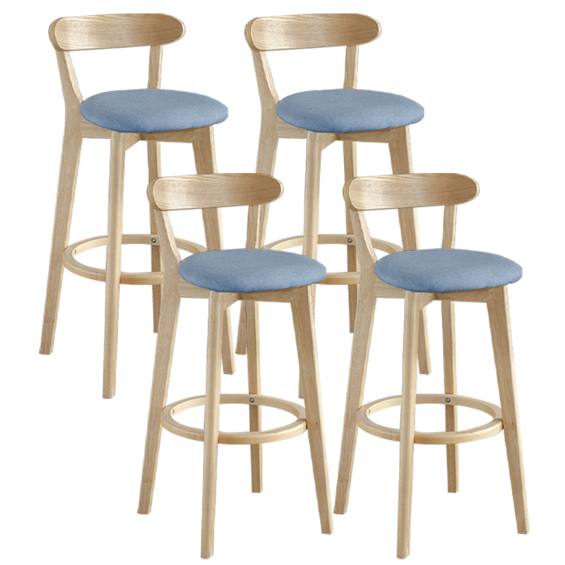 Nordisches Holz einfacher Barhocker 28 "H Indoor Tallhocker mit Polster