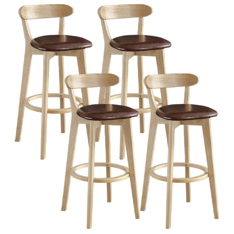 Nordisches Holz einfacher Barhocker 28 "H Indoor Tallhocker mit Polster