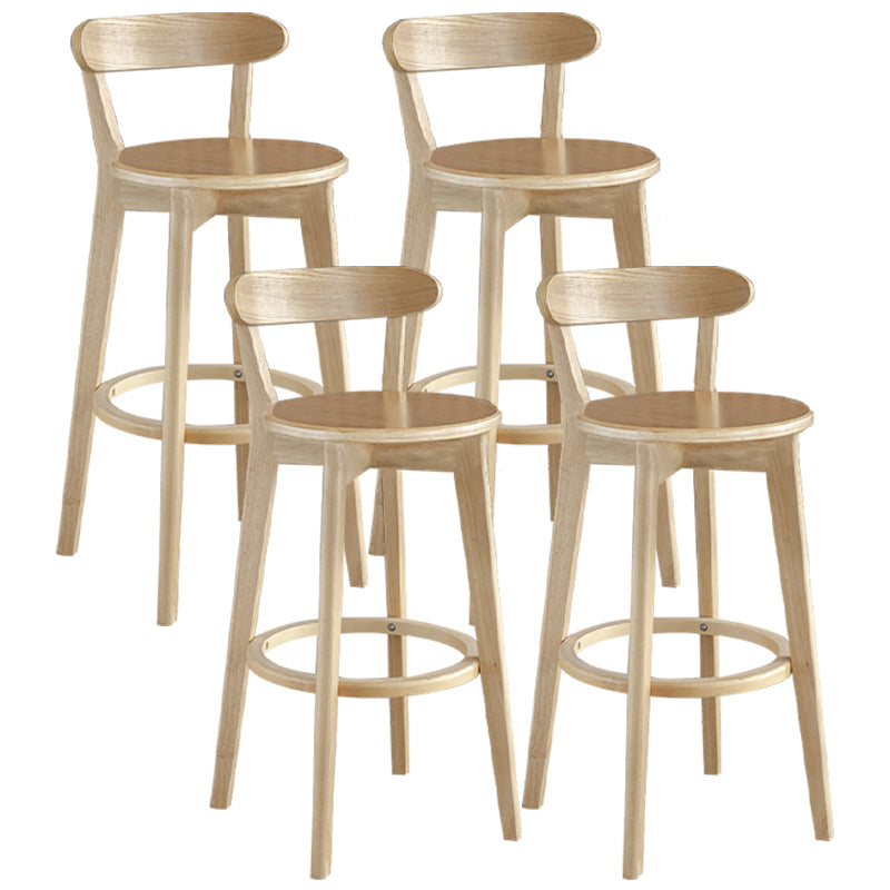 Nordisches Holz einfacher Barhocker 28 "H Indoor Tallhocker mit Polster