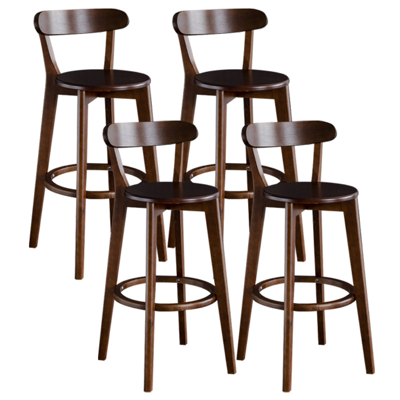 Nordisches Holz einfacher Barhocker 28 "H Indoor Tallhocker mit Polster