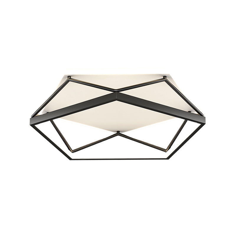 Metal Flush Mount Lighting Black Multi-head LED Flush Mounted Ceiling Lights