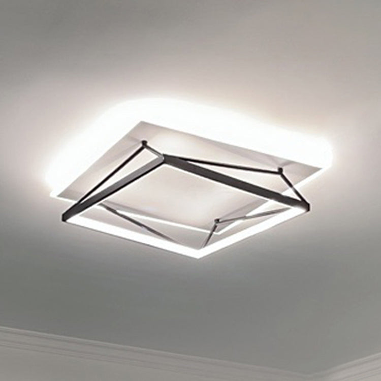 Éclairage encastré en métal Plafonniers encastrés à LED multi-têtes noirs