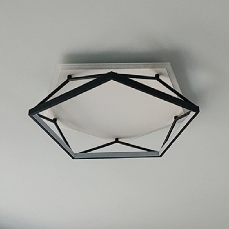 Éclairage encastré en métal Plafonniers encastrés à LED multi-têtes noirs