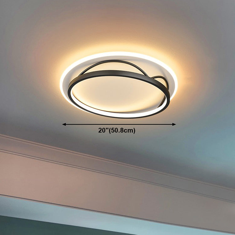 Metal Flush Mount Lighting Black Multi-head LED Flush Mounted Ceiling Lights