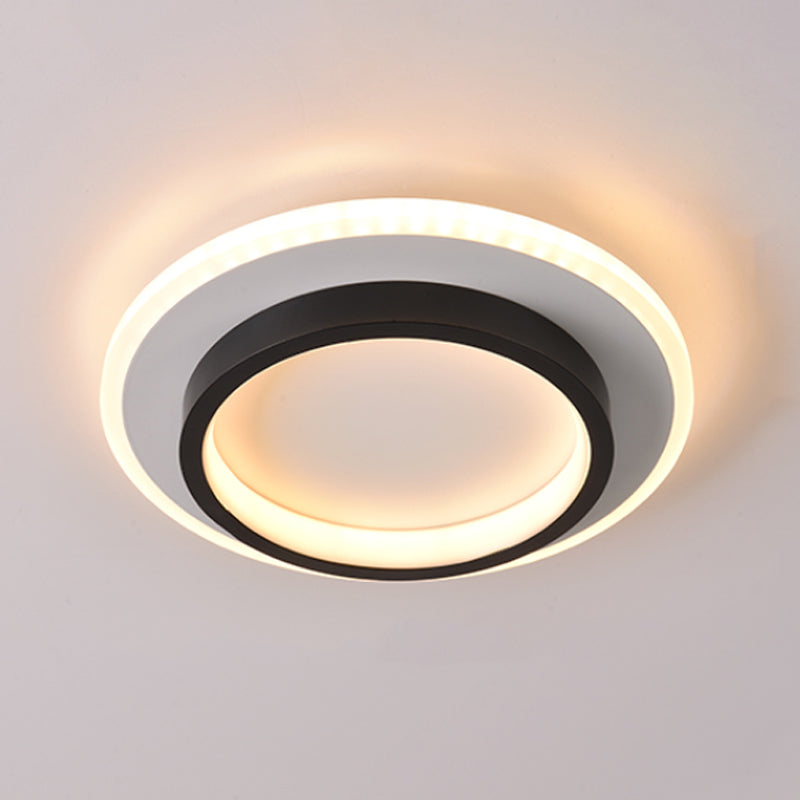 Luces montadas en el techo de múltiples cabezales, iluminación LED contemporánea de montaje empotrado, color negro