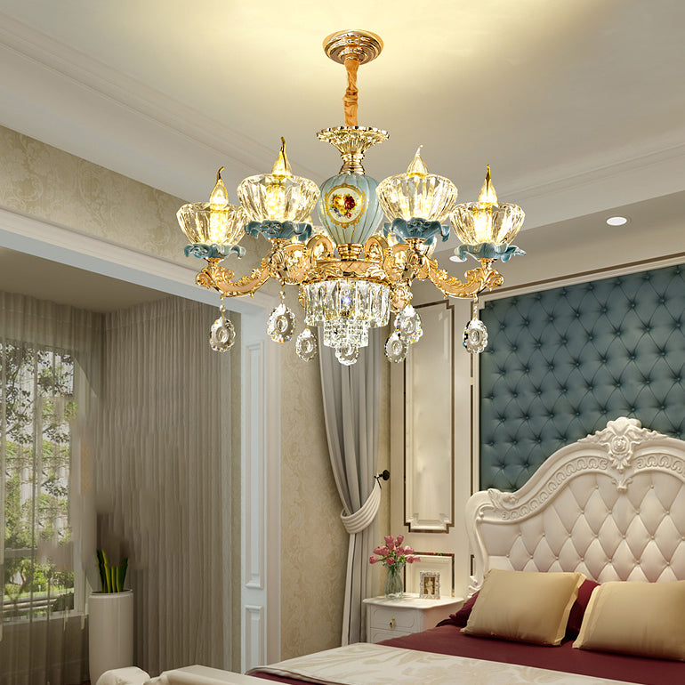 Nordic Style Chandelier Light Postmodern Style Crystal Pendant Light for Living Room