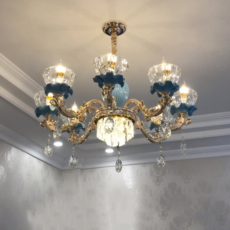 Nordic Style Chandelier Light Postmodern Style Crystal Pendant Light for Living Room