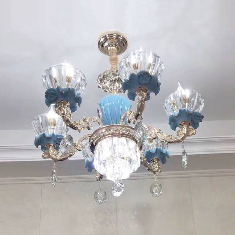 Nordic Style Chandelier Light Postmodern Style Crystal Pendant Light for Living Room