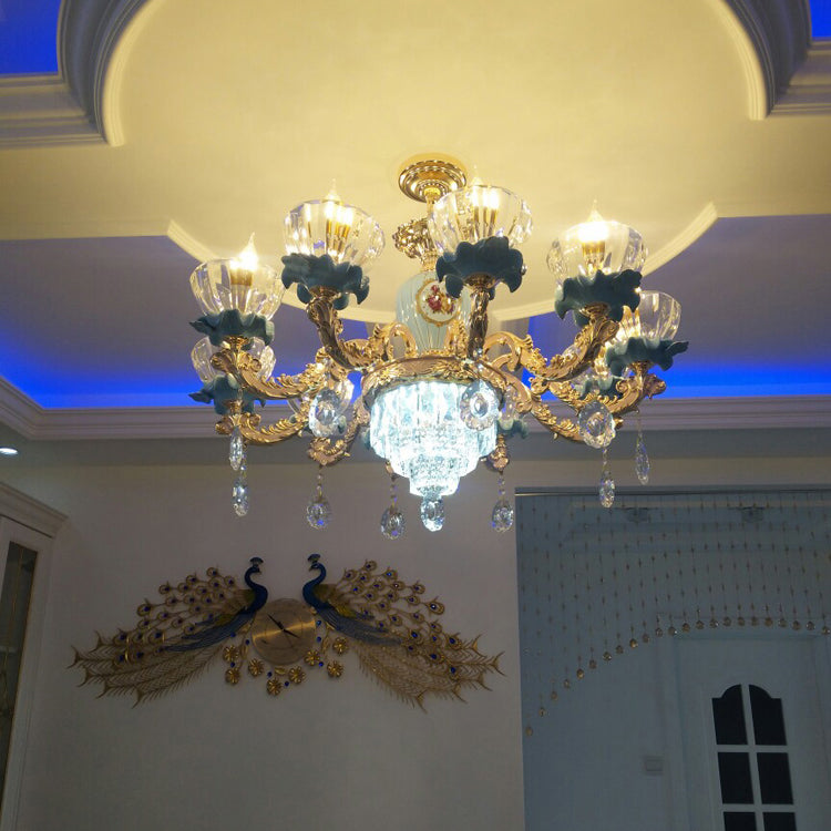 Nordic Style Chandelier Light Postmodern Style Crystal Pendant Light for Living Room