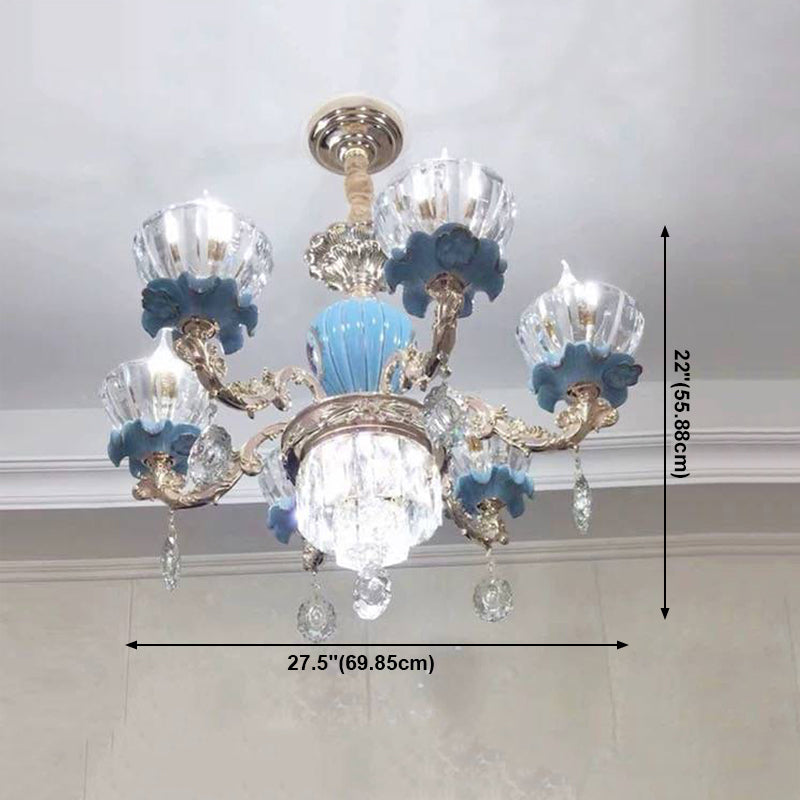 Nordic Style Chandelier Light Postmodern Style Crystal Pendant Light for Living Room