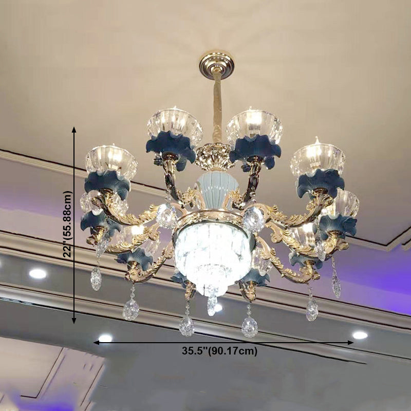 Nordic Style Chandelier Light Postmodern Style Crystal Pendant Light for Living Room