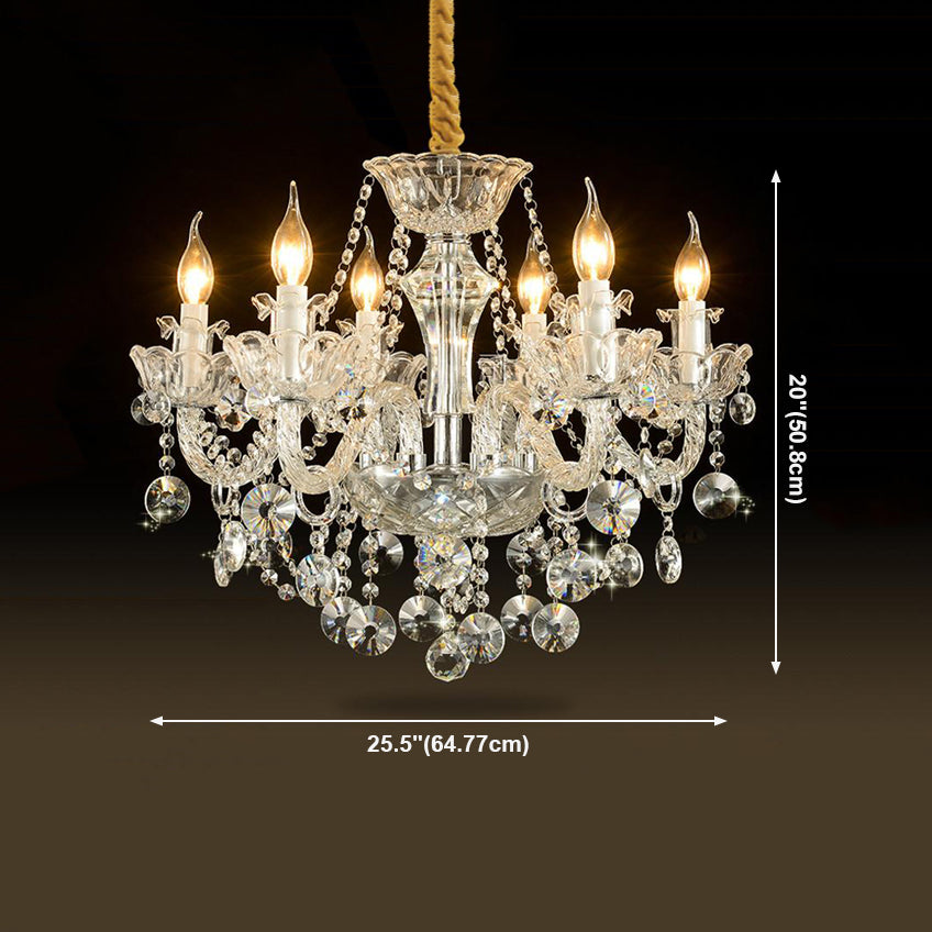 Nordic Style Chandelier Light Postmodern Style Crystal Pendant Lights for Living Room