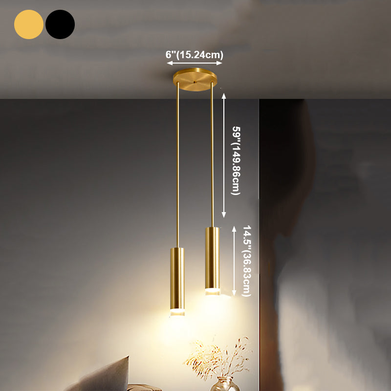 Lampes suspendues contemporaines avec des luminaires d'éclairage pendentif à LED à LED claire