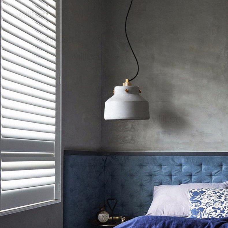 Lampe suspendue de style contemporain simple léger en ciment pour le salon Coffee Shop