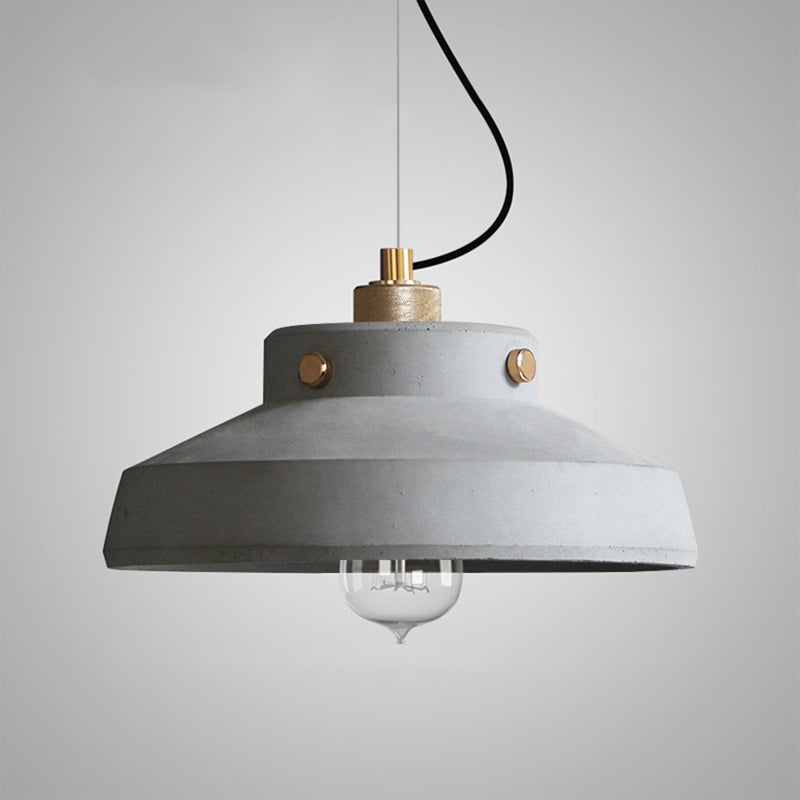 Lampe suspendue de style contemporain simple léger en ciment pour le salon Coffee Shop