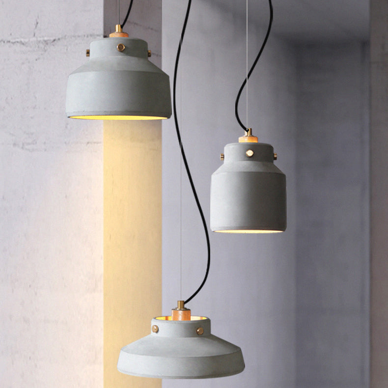 Lampe suspendue de style contemporain simple léger en ciment pour le salon Coffee Shop