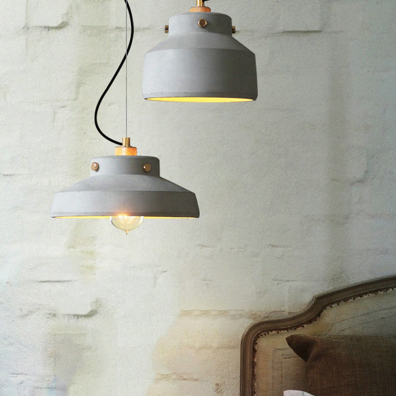 Lampe suspendue de style contemporain simple léger en ciment pour le salon Coffee Shop