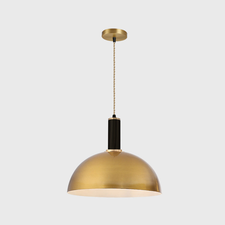 Lampe suspendue de style contemporain simple léger métallique pour le café du salon