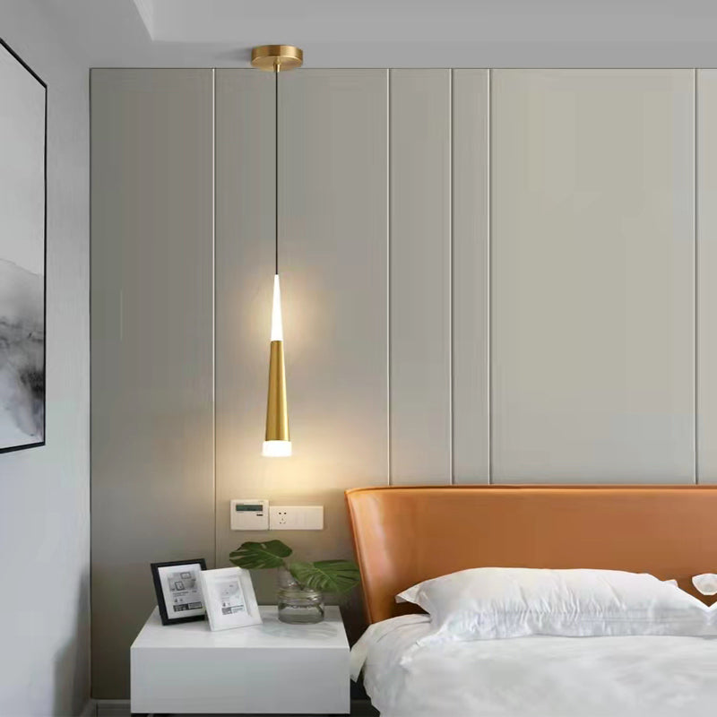 Éclairage pendentif contemporain LED suspendue avec une teinte acrylique pour la salle à manger