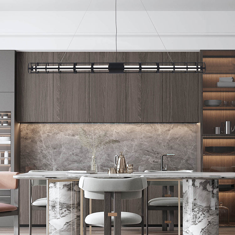 Luz de la isla de estilo posmoderna Luz de colgante de colgantes de metal para sala de estar