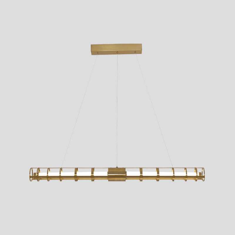 Luz de la isla de estilo posmoderna Luz de colgante de colgantes de metal para sala de estar