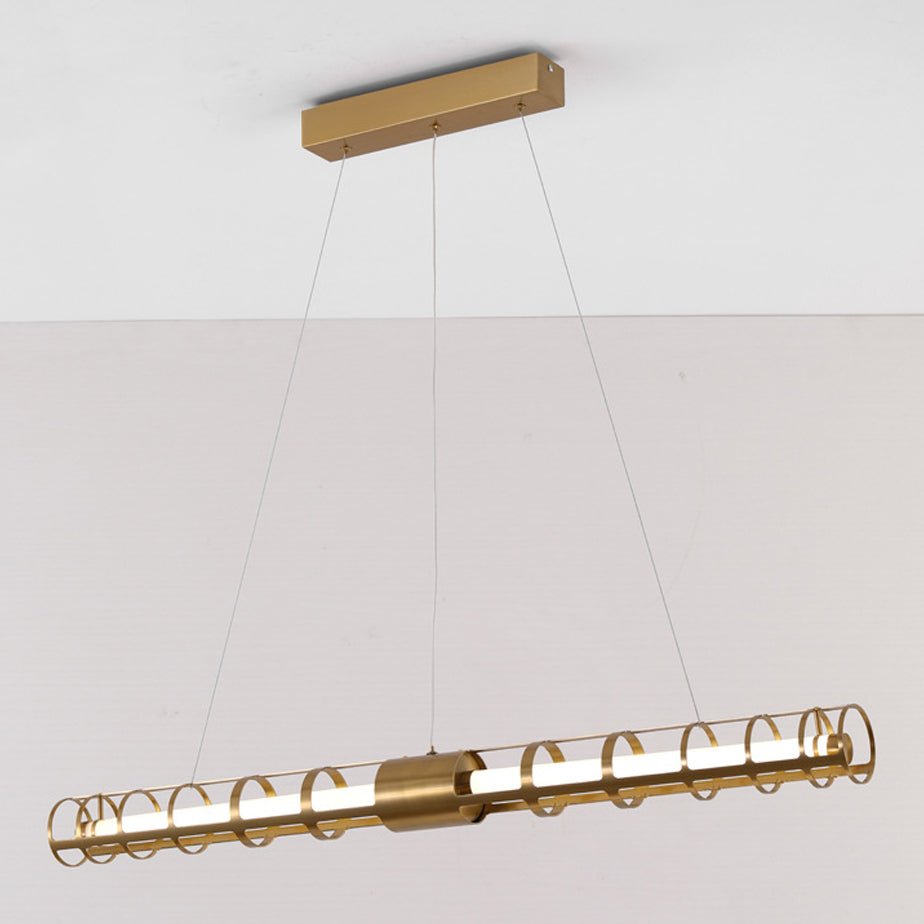 Luz de la isla de estilo posmoderna Luz de colgante de colgantes de metal para sala de estar