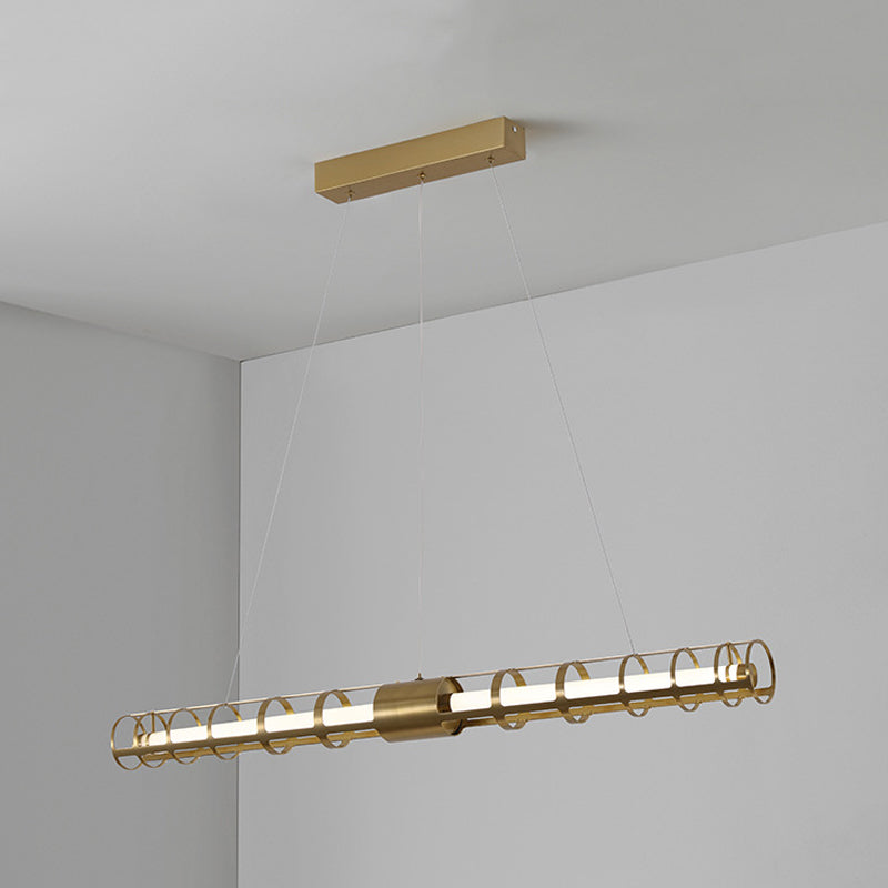 Luz de la isla de estilo posmoderna Luz de colgante de colgantes de metal para sala de estar