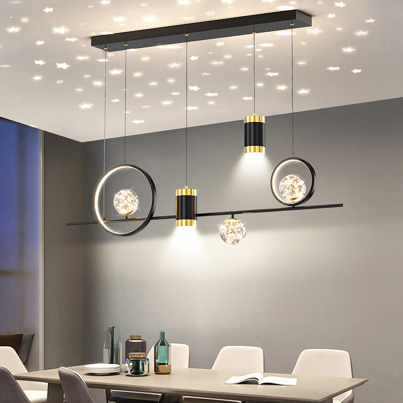 Modern Island Pendant Lamps Multi-Head Restaurant Hanging Light Fixtures