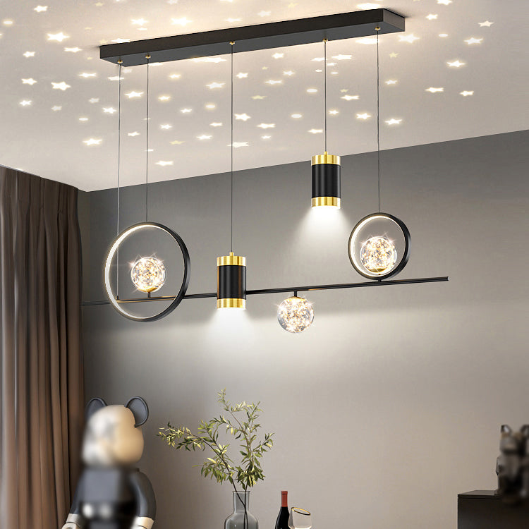 Modern Island Pendant Lamps Multi-Head Restaurant Hanging Light Fixtures