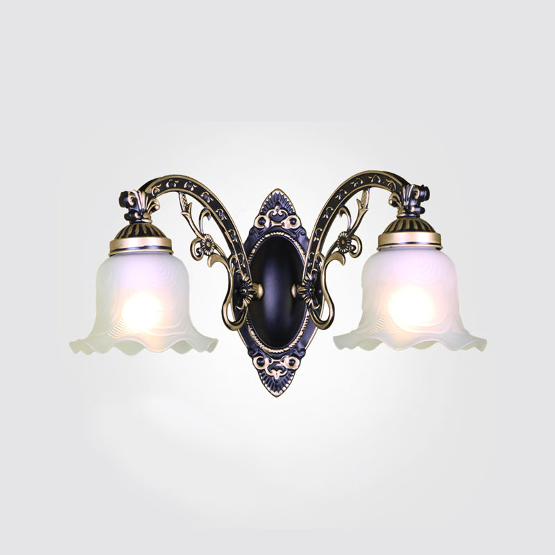 Simple Wall Sconce Modern Living Room Glass Shade Wall Mount Lamp Fixture