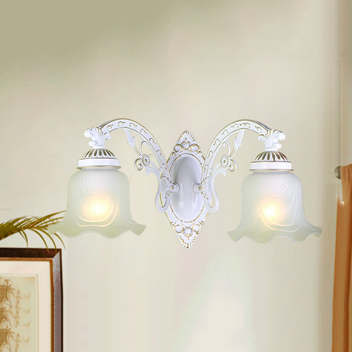 Simple Wall Sconce Modern Living Room Glass Shade Wall Mount Lamp Fixture