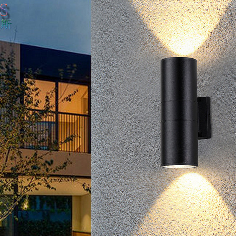 Lampe murale moderne lampe nordique simple, la teinte cylindrique, le luminaire mural pour extérieur