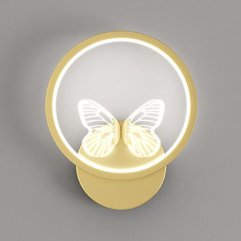 Nordic Style Metal Wall Sconce Modern Simple LED Wall Light Fixture for Living Room